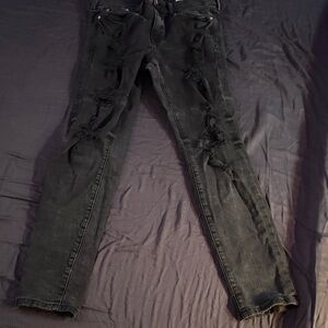 PacSun Black Distressed Skinny Jeans